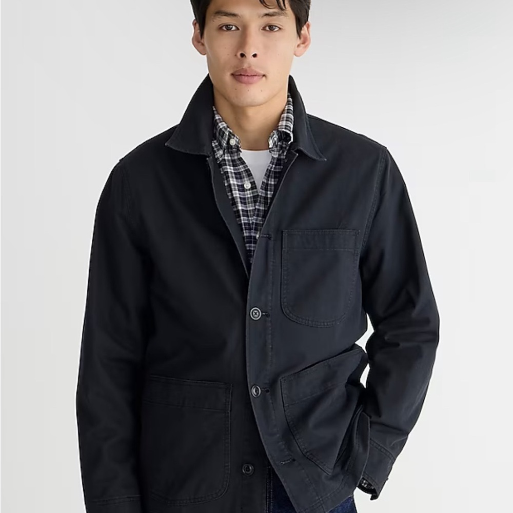 NWT  Mens Wallace & Barnes for J Crew  lightweight twill chore jacket. N…